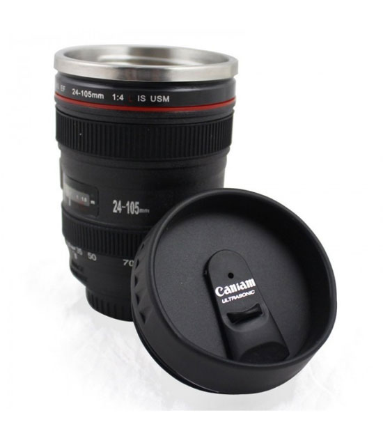 mug lens 3 لیوان با طرح لنز دوربین ( بدون همزن )