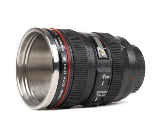 mug lens 2 لیوان با طرح لنز دوربین ( بدون همزن )