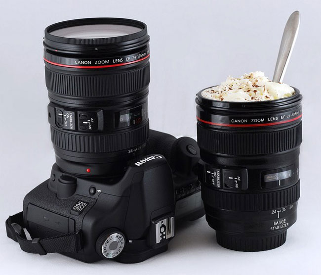 mug lens لیوان با طرح لنز دوربین ( بدون همزن )
