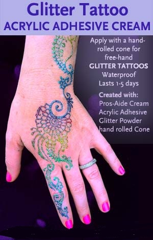  کیت کامل تاتو مجلسی درخشان شیمر اصل glitter tattoo kit